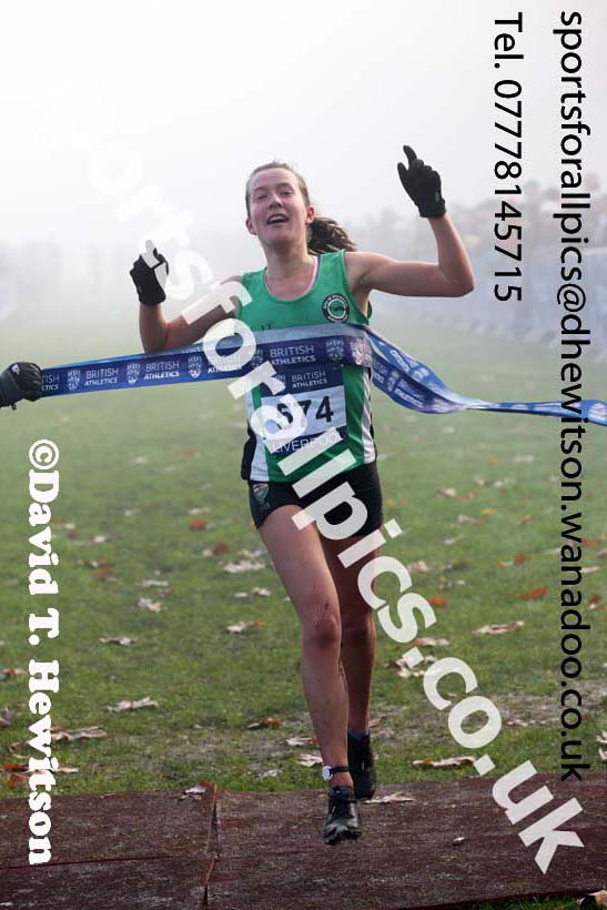 Womens under-17s and Juniors, European Cross Country Trials, Sefton Park, Liverpool. Photo: David T. Hewitson/Sports for All Pics